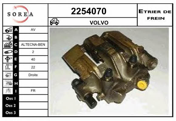 EAI 2254070 Brake caliper front right 2254070