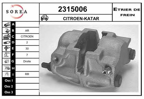 EAI 2315006 Brake caliper 2315006