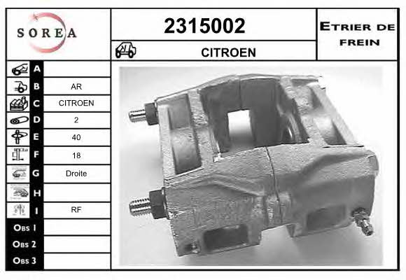 EAI 2315002 Brake caliper 2315002