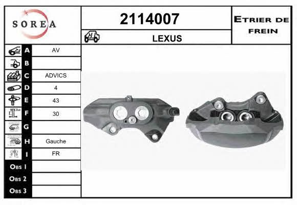 EAI 2114007 Brake caliper front left 2114007