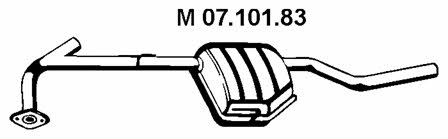 Eberspaecher 07.101.83 Central silencer 0710183