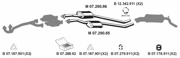  072050 Exhaust system 072050