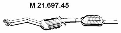 Eberspaecher 21.697.45 Central silencer 2169745