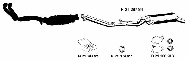  212046 Exhaust system 212046