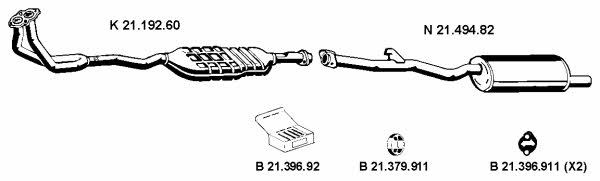  212047 Exhaust system 212047