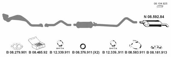  082082 Exhaust system 082082