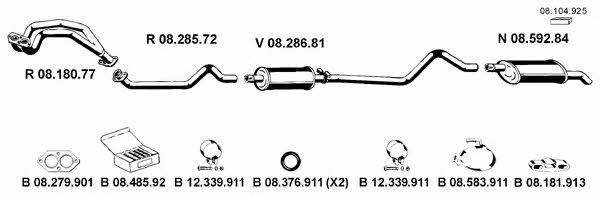  082083 Exhaust system 082083