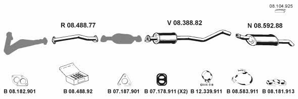  082151 Exhaust system 082151