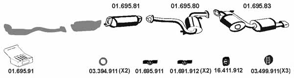 Eberspaecher 012022 Exhaust system 012022