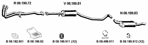  082255 Exhaust system 082255