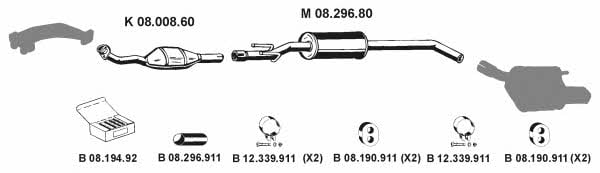 Eberspaecher 082326 Exhaust system 082326