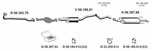 Eberspaecher 082374 Exhaust system 082374