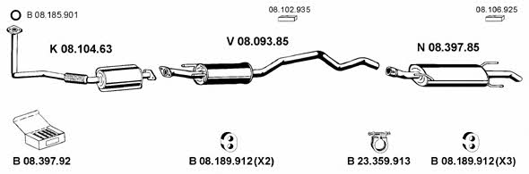  082392 Exhaust system 082392