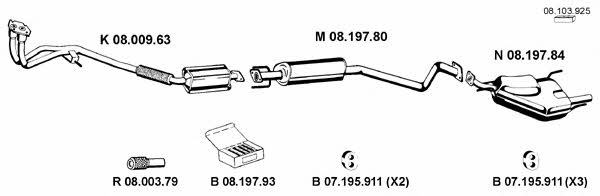 Eberspaecher 082398 Exhaust system 082398