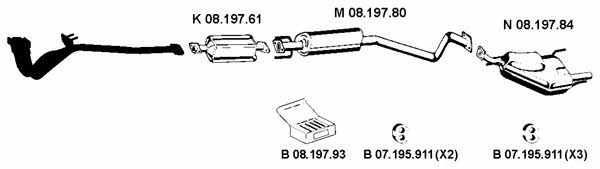 Eberspaecher 082399 Exhaust system 082399