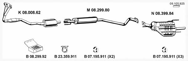  082432 Exhaust system 082432