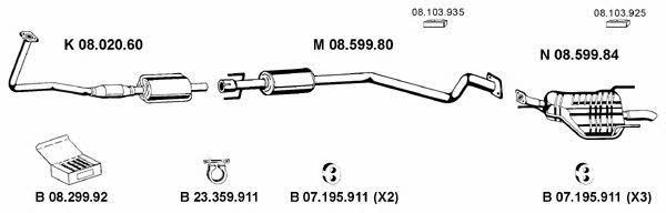  082441 Exhaust system 082441