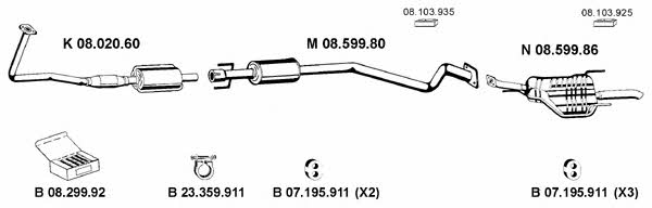  082442 Exhaust system 082442