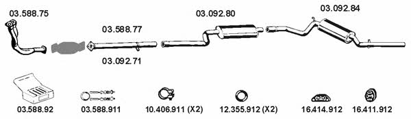 Eberspaecher 032027 Exhaust system 032027