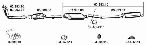  032040 Exhaust system 032040