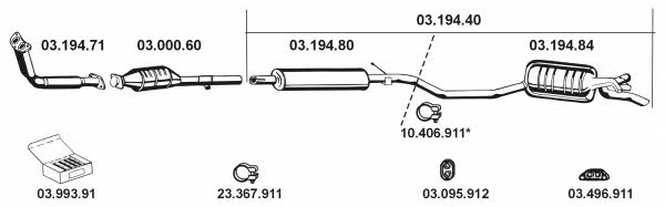  032041 Exhaust system 032041