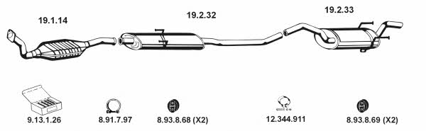  032058 Exhaust system 032058