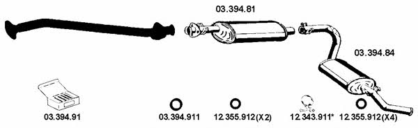 Eberspaecher 032087 Exhaust system 032087