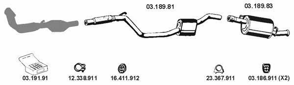  032091 Exhaust system 032091