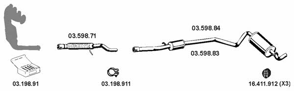  032093 Exhaust system 032093