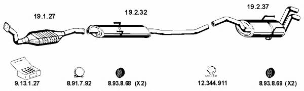  032145 Exhaust system 032145