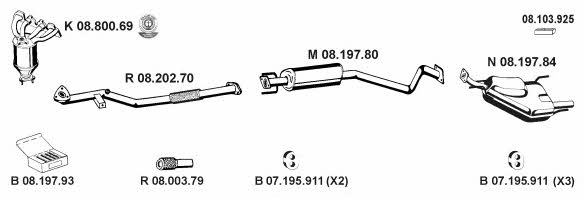 Eberspaecher 082595 Exhaust system 082595