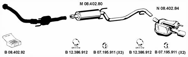 Eberspaecher 082608 Exhaust system 082608