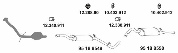 Eberspaecher 10_27 Exhaust system 1027