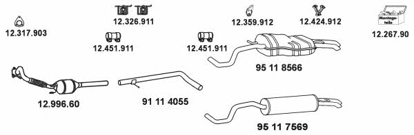 Eberspaecher 10_65 Exhaust system 1065