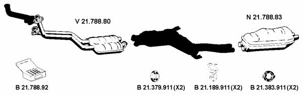 Eberspaecher 212100 Exhaust system 212100