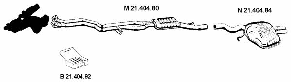 Eberspaecher 212176 Exhaust system 212176