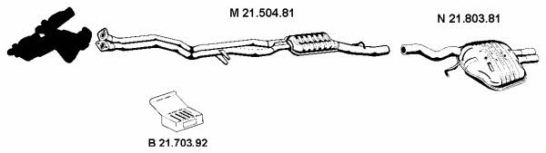 Eberspaecher 212183 Exhaust system 212183