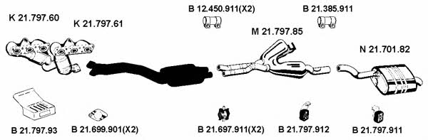 Eberspaecher 212229 Exhaust system 212229