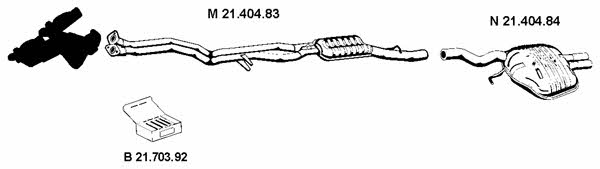 Eberspaecher 212259 Exhaust system 212259