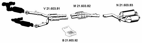 Eberspaecher 212262 Exhaust system 212262