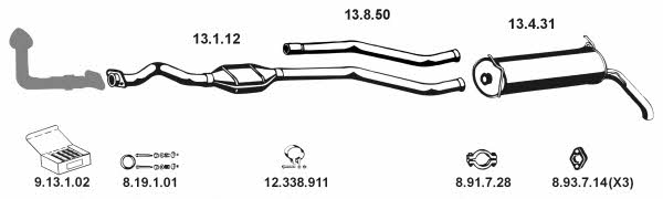  222017 Exhaust system 222017