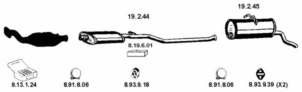 Eberspaecher 222213 Exhaust system 222213