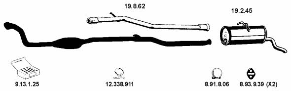 Eberspaecher 222214 Exhaust system 222214