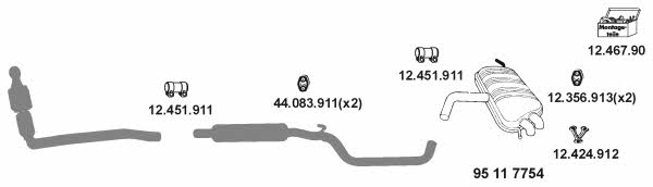 Eberspaecher 12_044_ Exhaust system 12044