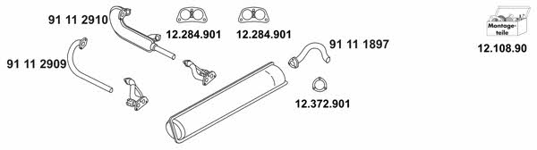 Eberspaecher 12_1164 Exhaust system 121164