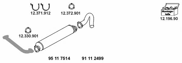 Eberspaecher 12_1166 Exhaust system 121166