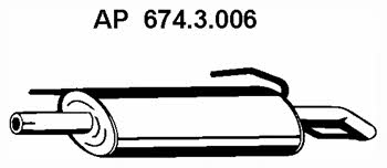 Eberspaecher 674.3.006 End Silencer 6743006