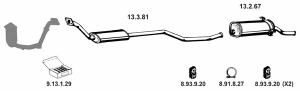 Eberspaecher 222253 Exhaust system 222253