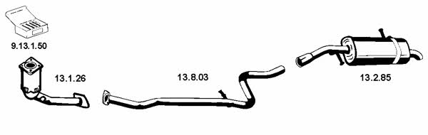 Eberspaecher 222293 Exhaust system 222293