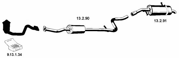  222401 Exhaust system 222401